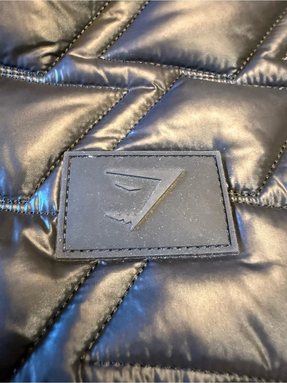 Gymshark Quilted Crossbody Yoga Bag in Black 15” x 13”